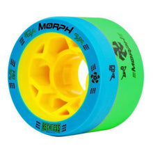 Load image into Gallery viewer, Bladeworx BLUE/GREEN 93/97 RECKLESS MORPH 59mm QUAD WHEEELS - 4 PACK