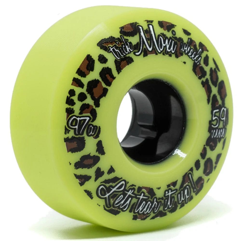 Bladeworx LEOPARD GREEN 59mm 97a MOXI TRICK WHEELS - 4 PACK