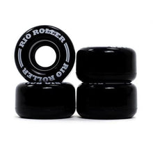 Load image into Gallery viewer, Bladeworx Roller Skate Wheels BLACK RIO ROLLER WHEELS - 4 PACK