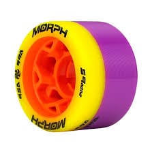 Bladeworx YELLOW/PURPLE 95/99 RECKLESS MORPH 59mm QUAD WHEEELS - 4 PACK